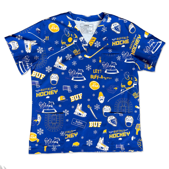 NEW - Hockey Spirit - Unisex Scrub Top