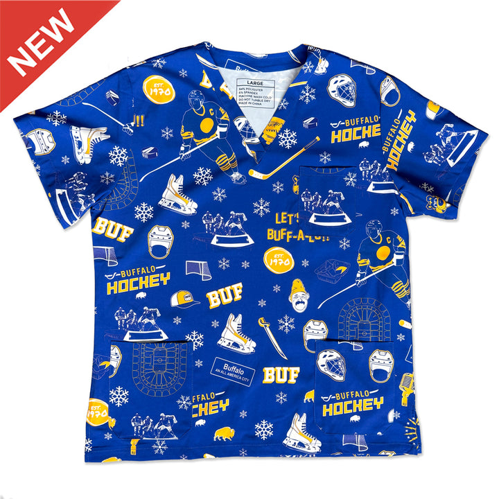 NEW - Hockey Spirit - Unisex Scrub Top