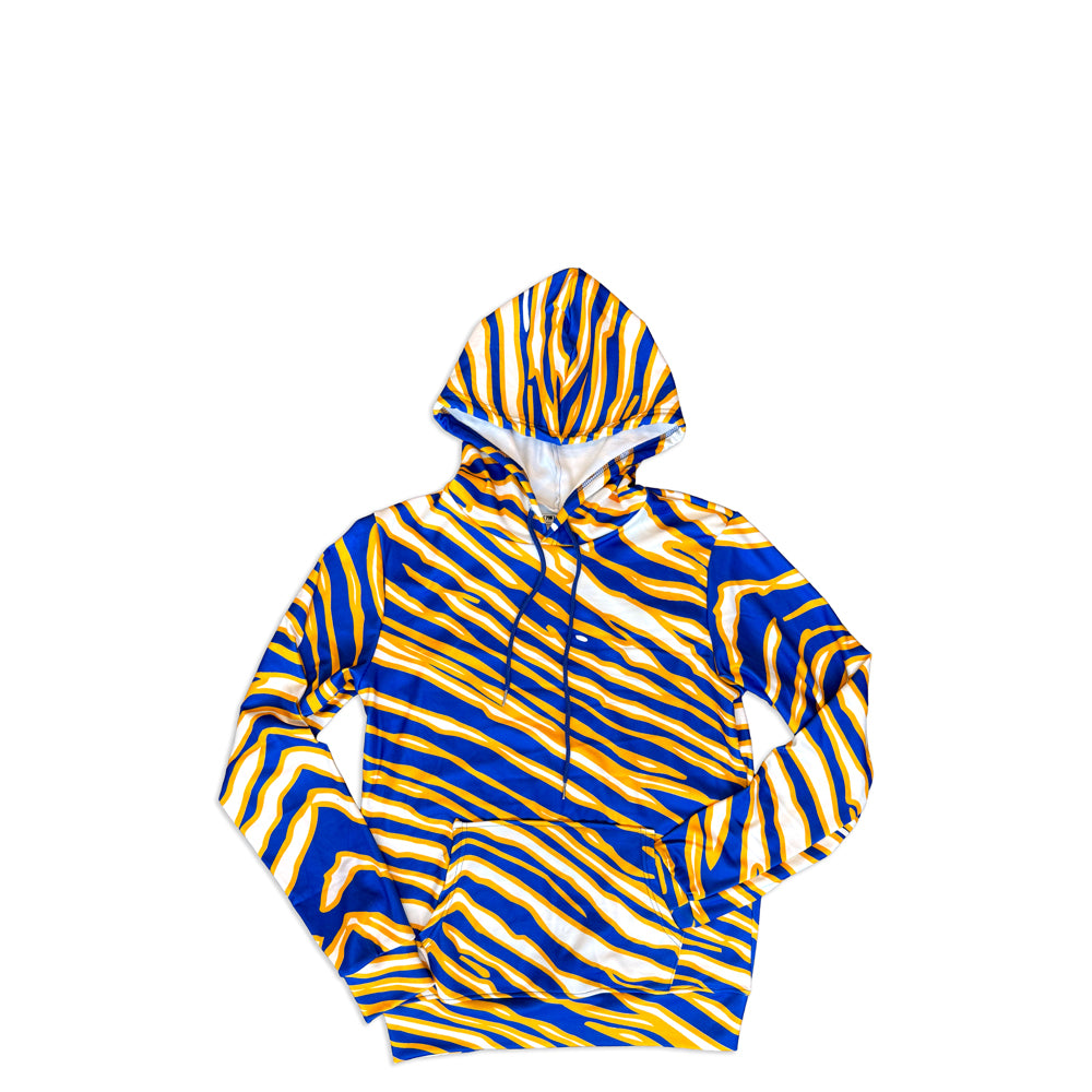 Buffalo Hockey Stripes - Lightweight Youth Hoodie