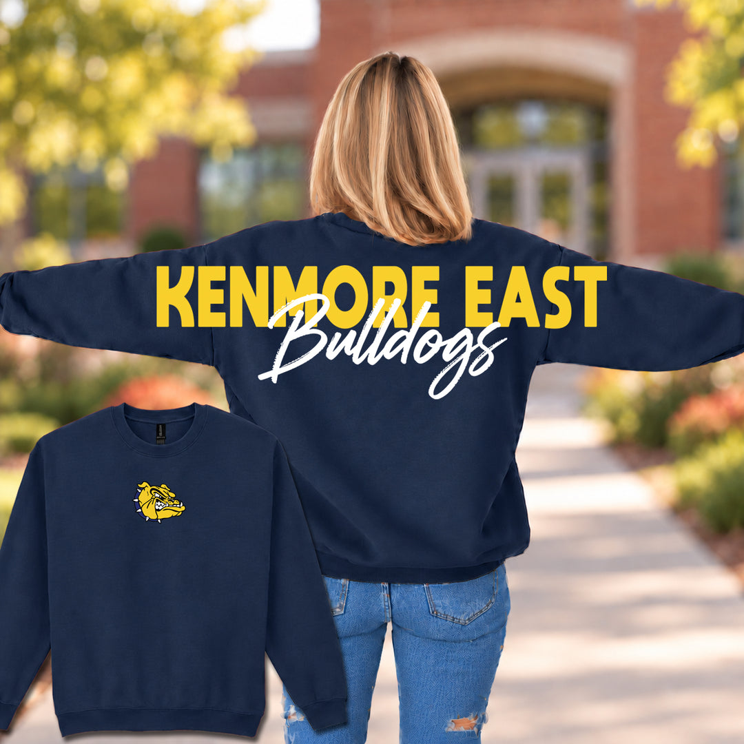 Kenmore East Bulldogs Wingspan - Crewneck Sweatshirt