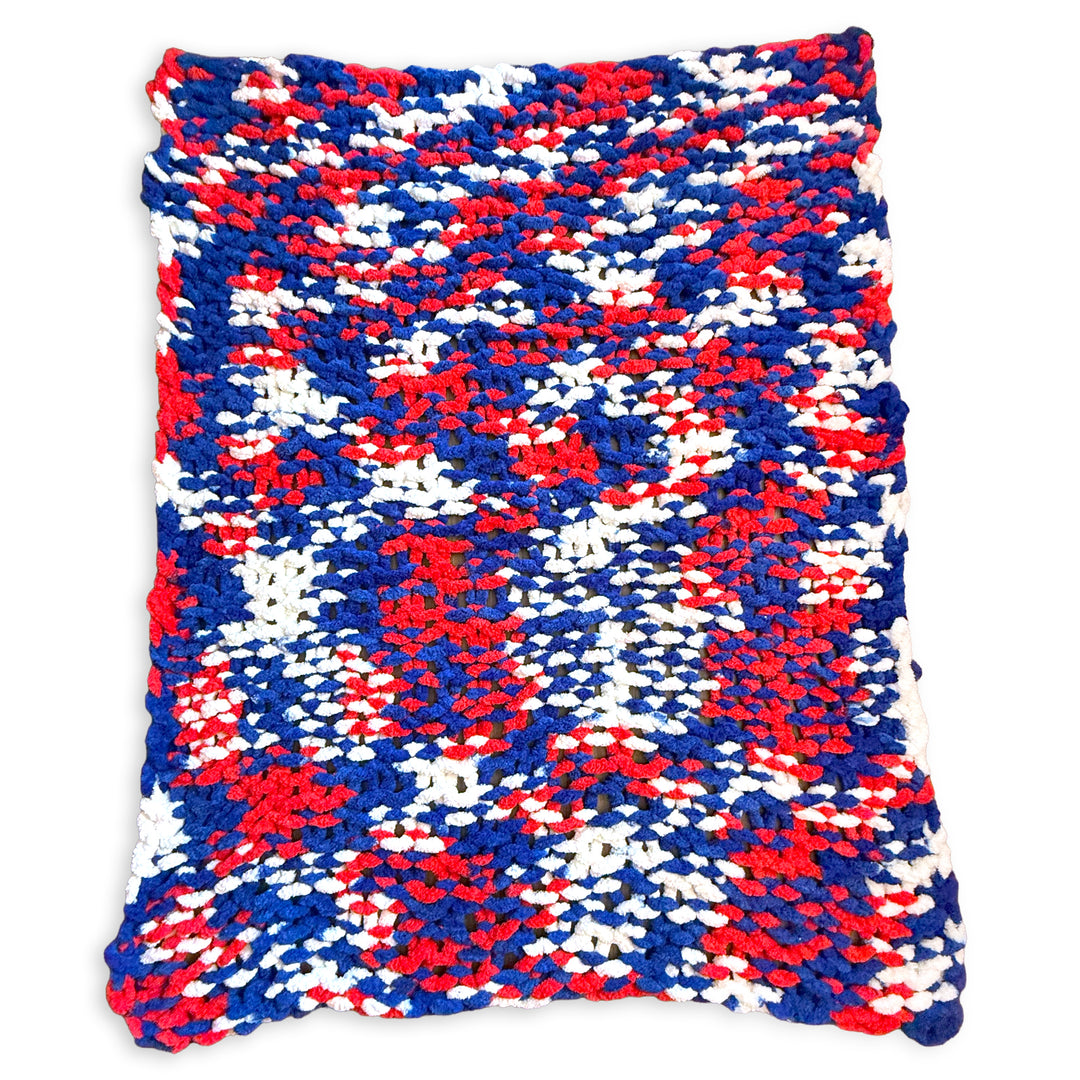 Buffalo Football Chenille Chunky Cable Knit Blanket - 50" x 60"