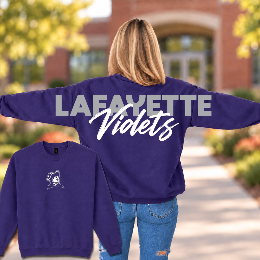 Lafayette Violets Wingspan - Crewneck Sweatshirt