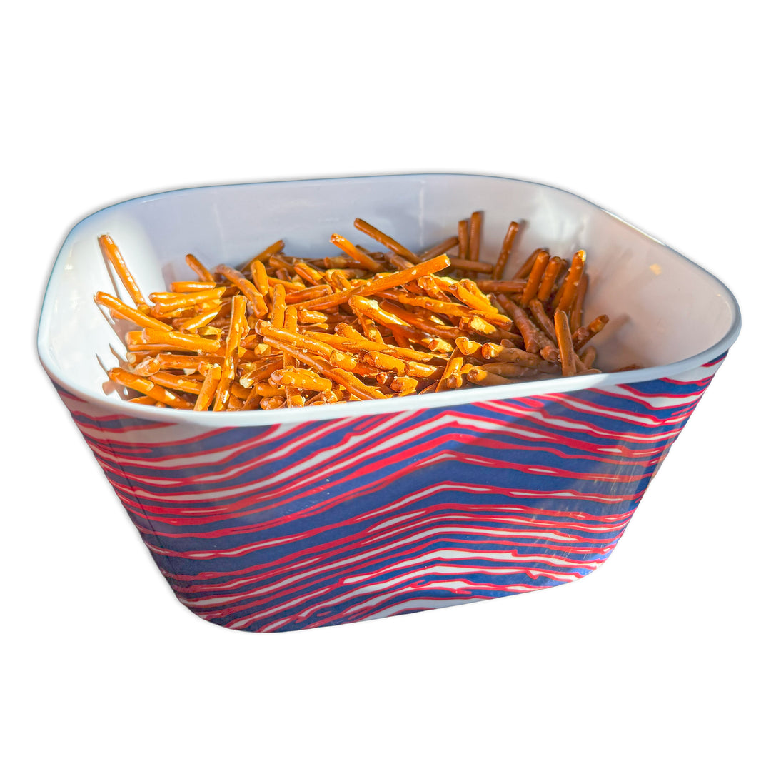 Mafia Stripes 10" Melamine Large Serving Bowl
