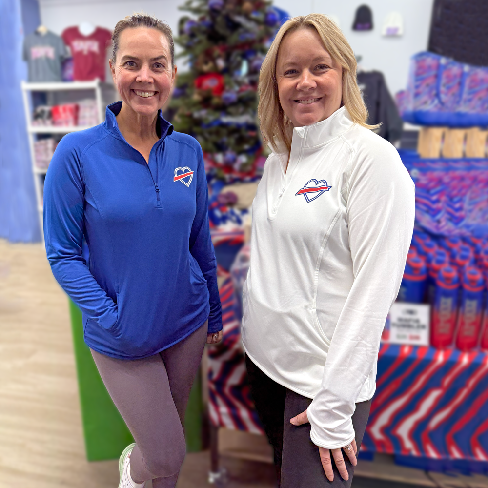 Buffalo Heart Ladies Dryfit 1/4 Zip Pullover