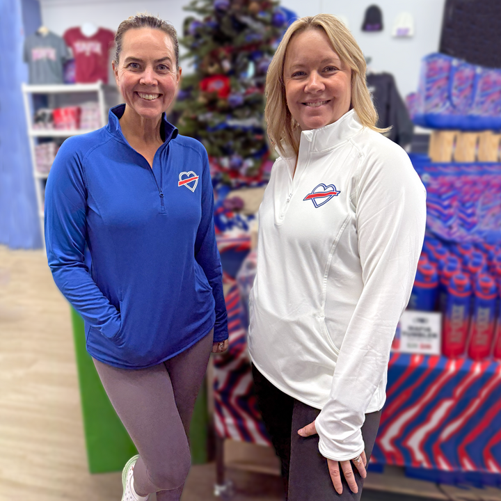 Buffalo Heart Ladies Dryfit 1/4 Zip Pullover