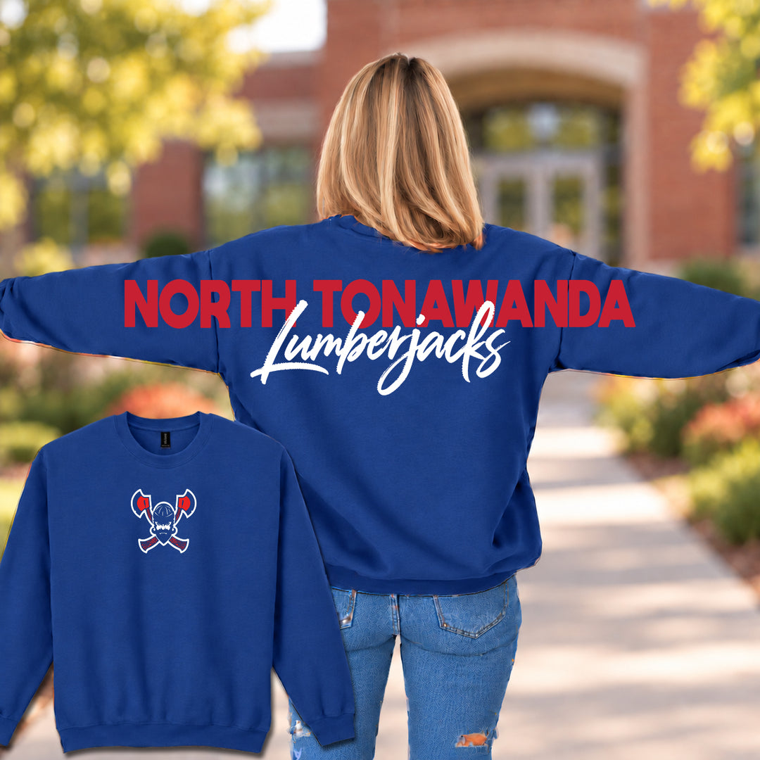 North Tonawanda Lumberjacks Wingspan - Crewneck Sweatshirt