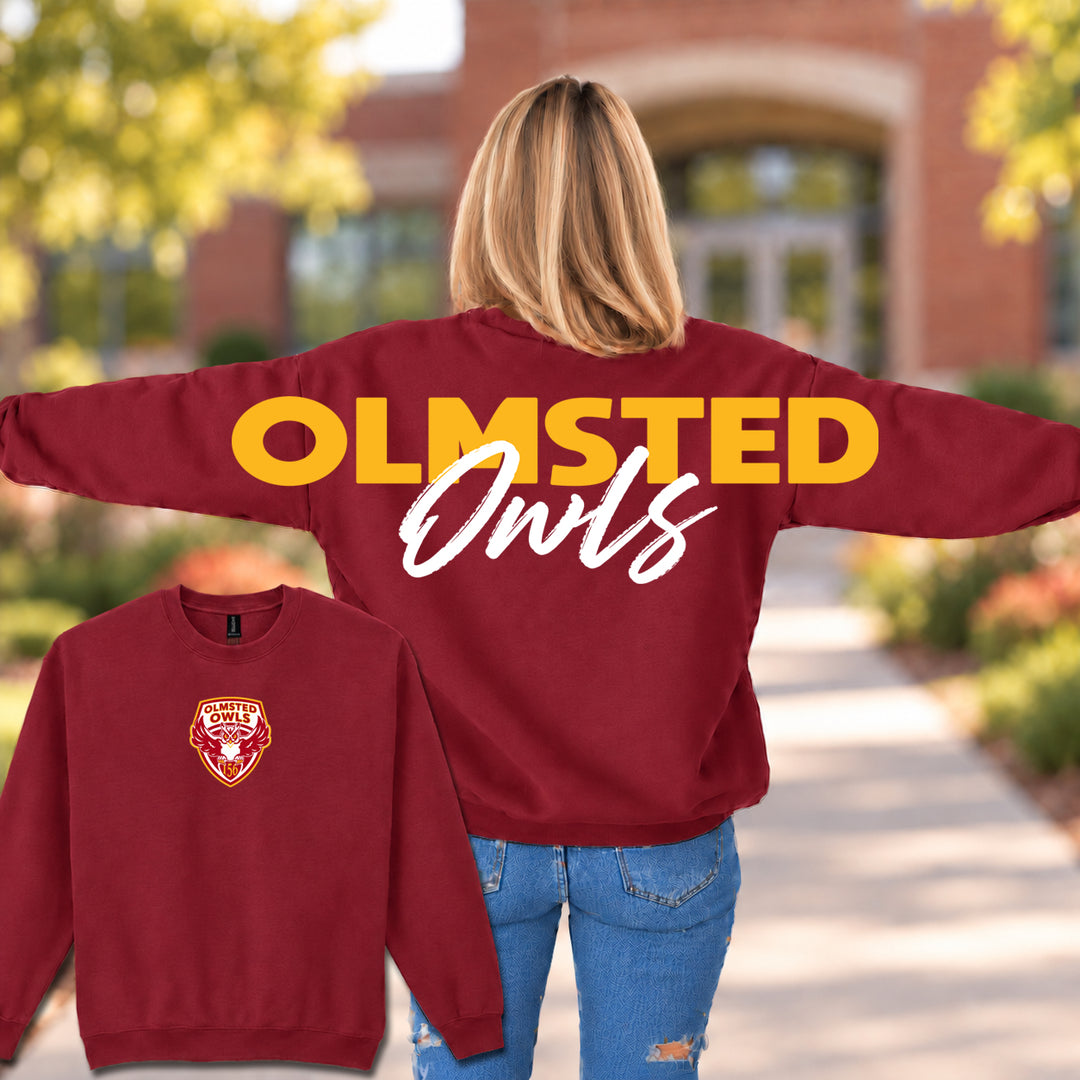 Olmsted Owls Wingspan - Crewneck Sweatshirt