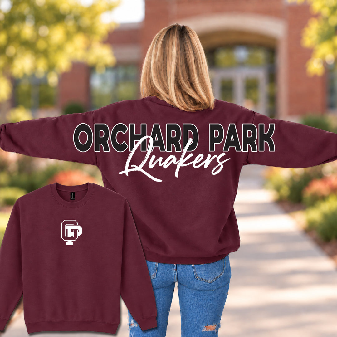 Orchard Park Quakers Wingspan - Crewneck Sweatshirt