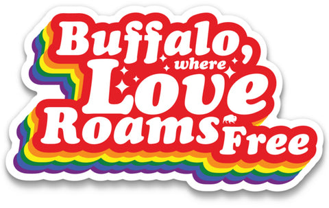 Where Love Roams Free removable sticker