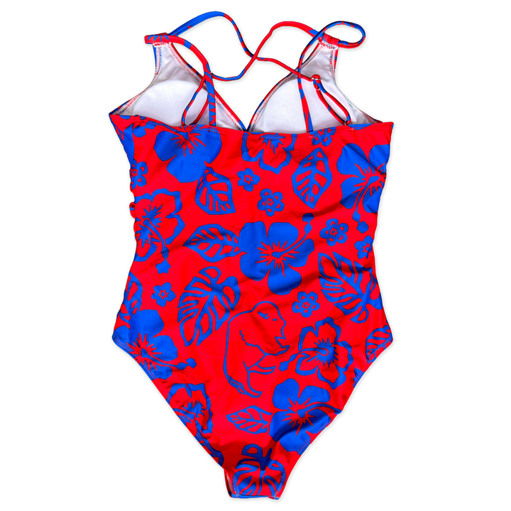 Red Aloha Ladies Swimsuit