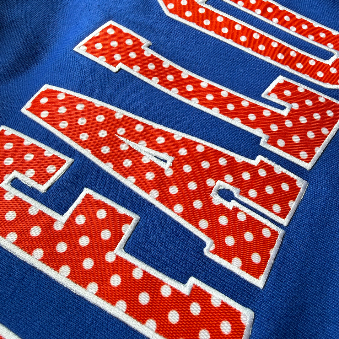 Buffalo Polka Dot Pocket Appliqué Crewnecks