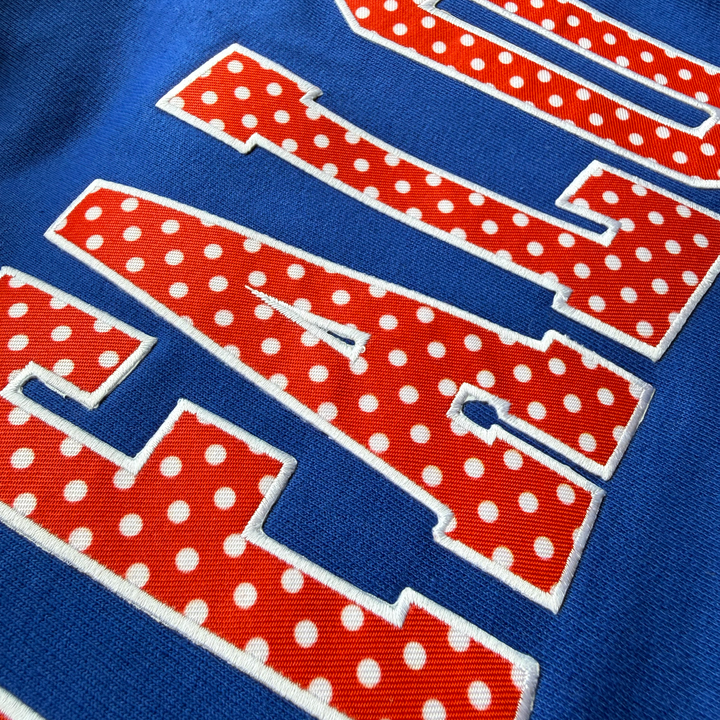 Buffalo Polka Dot Pocket Appliqué Crewnecks