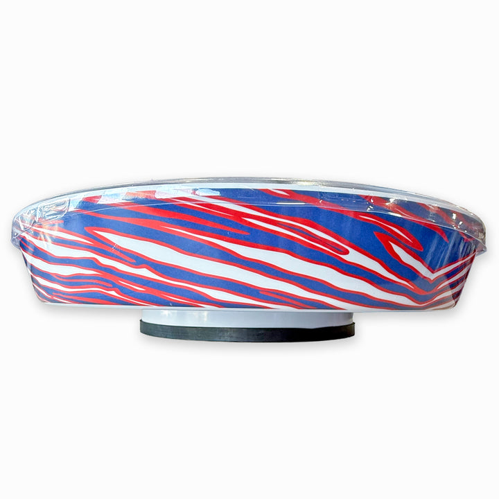Mafia Stripes 15.8" Rotating Melamine Serving Tray