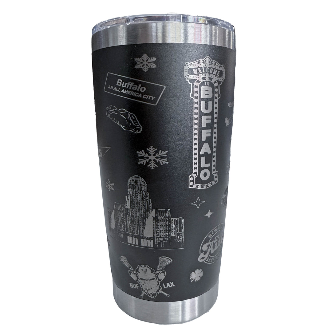 Buffalo City Spirit - 22oz Stainless Steel Tumbler Cup