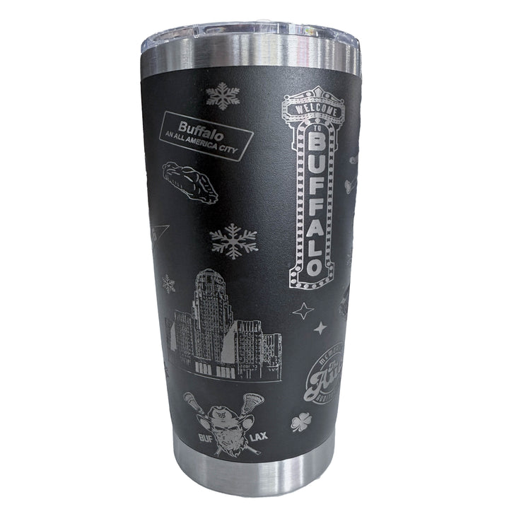 Buffalo City Spirit - 22oz Stainless Steel Tumbler Cup