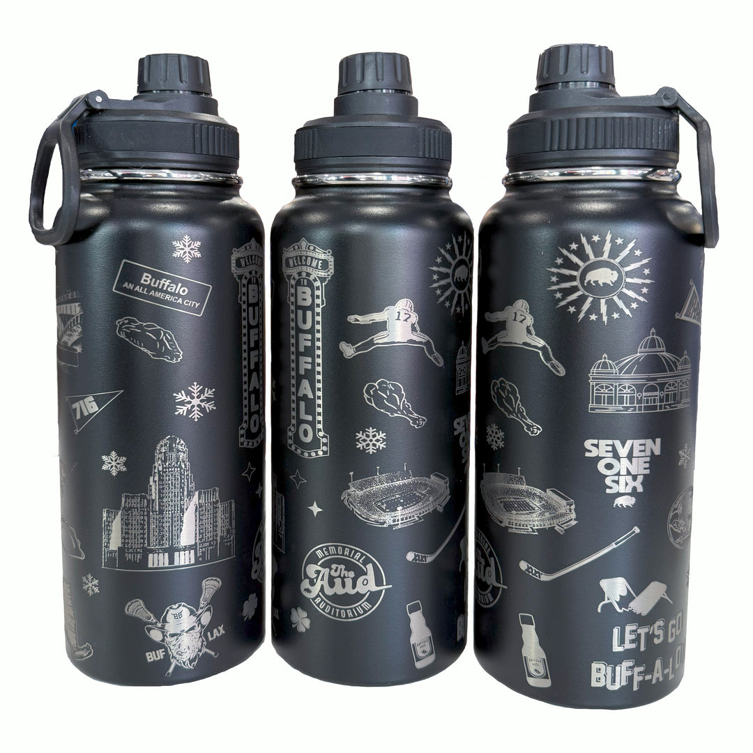 Buffalo City Spirit - 32oz Stainless Steel Waterbottle