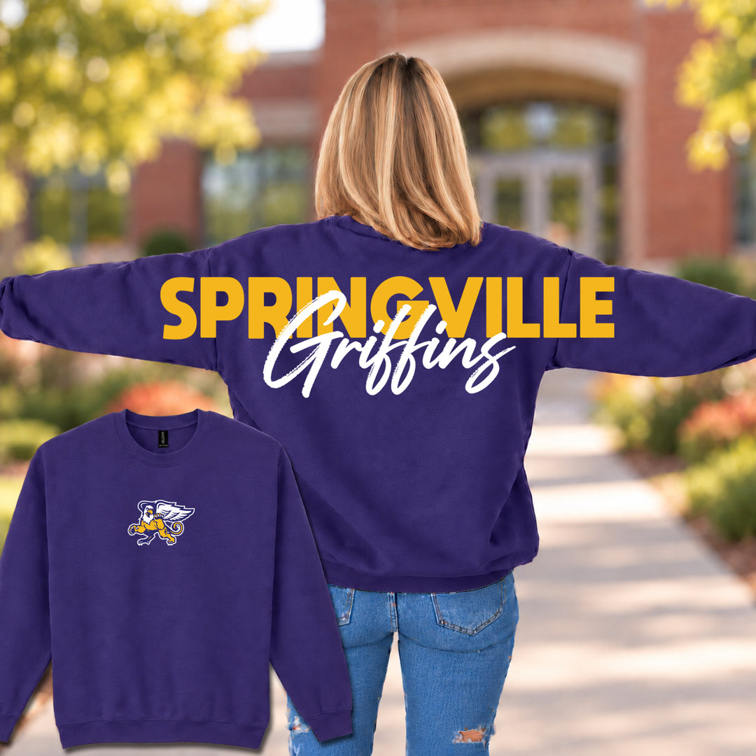 Springville Griffins Wingspan - Crewneck Sweatshirt