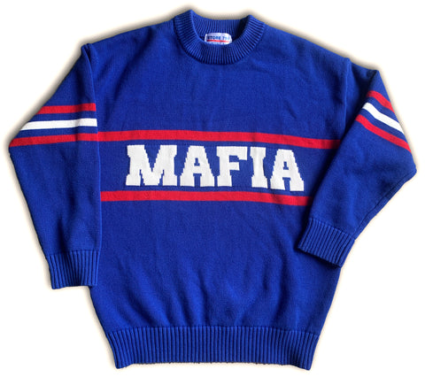 NEW - "The Marv" Retro Mafia Knit Sweater