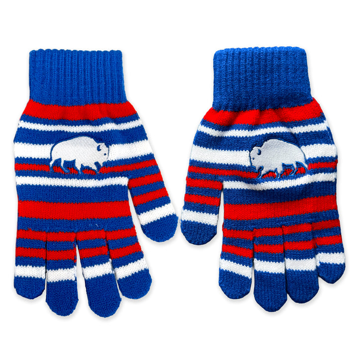Buffalo Tri Color Knit Gloves
