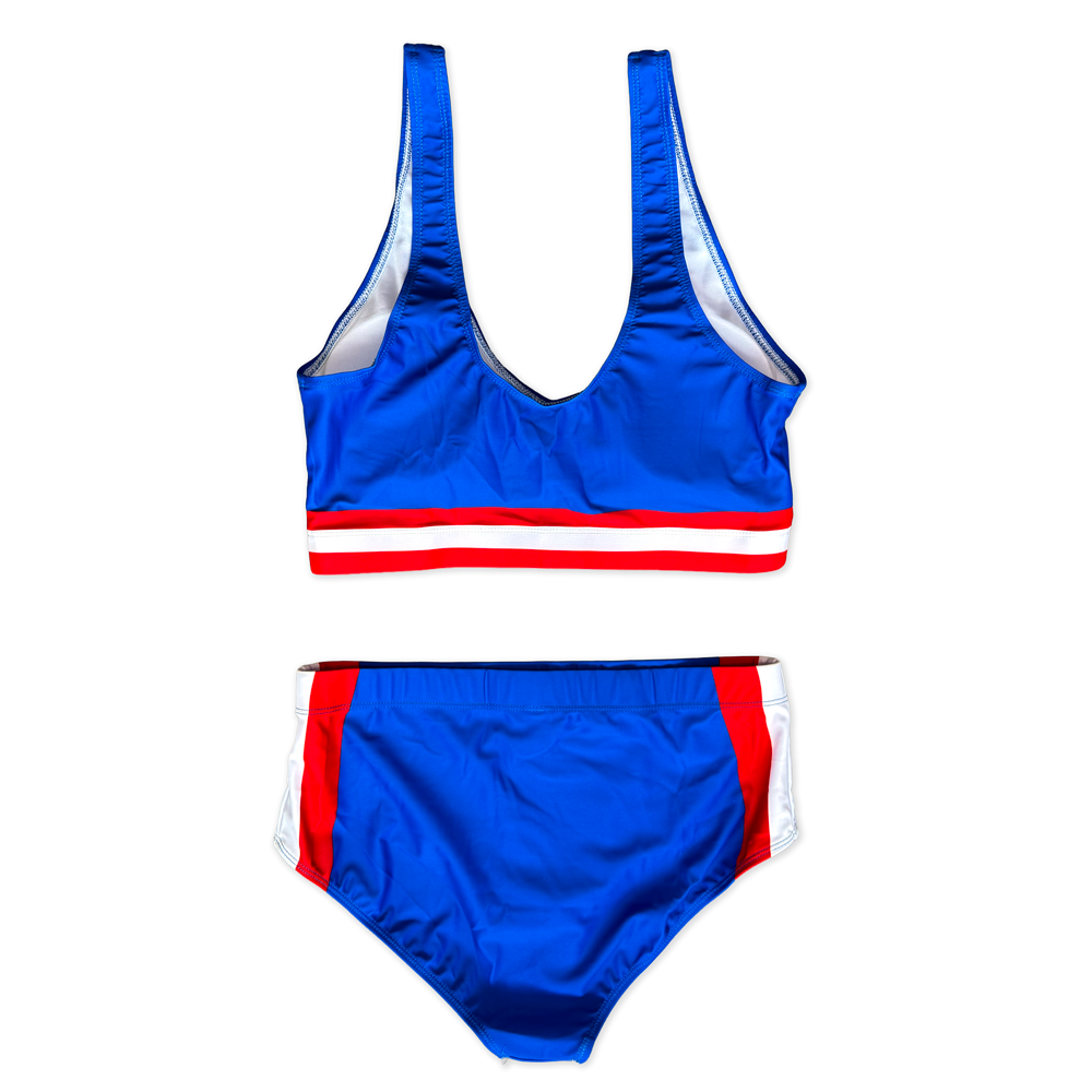 Buffalo Color Block Ladies Two Piece Swimsuit