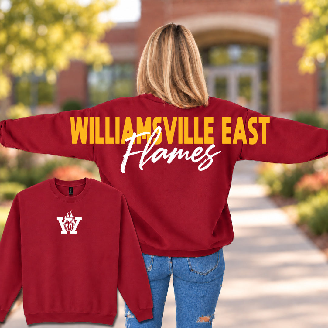 Williamsville East Flames Wingspan - Crewneck Sweatshirt