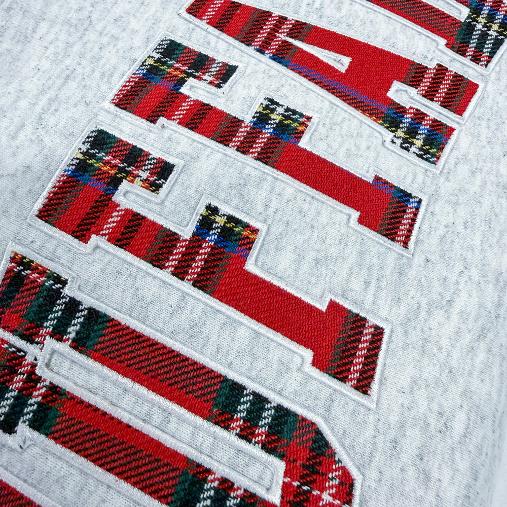 Buffalo Plaid Appliqué Crewneck - YOUTH