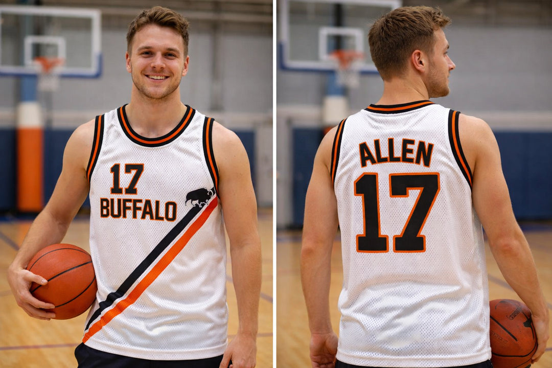 Buffalo White Basketball Jersey - Allen