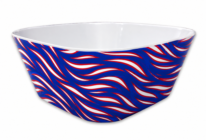 Mafia Stripes 10" Melamine Large Serving Bowl