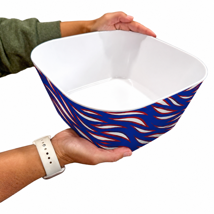Mafia Stripes 10" Melamine Large Serving Bowl