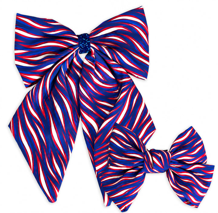 Mafia Stripes Hair Bows