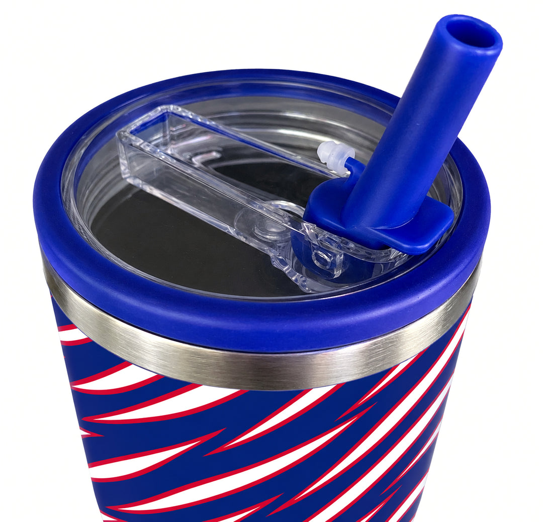 Mafia Stripes - 40oz Stainless Steel Tumbler with Flip Top & Straw