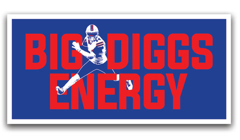 Big Diggs Energy removable sticker