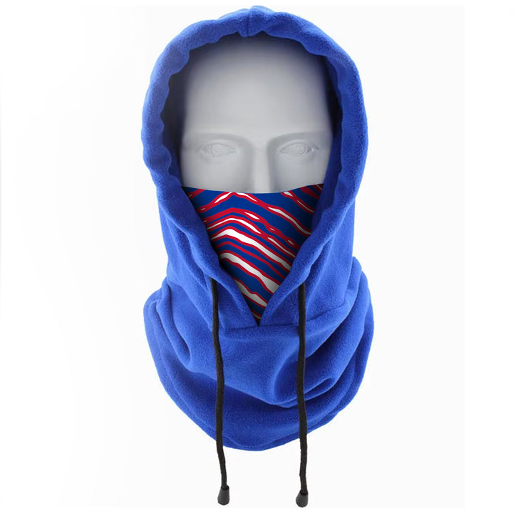 Fleece Drawstring Hooded Gaiter