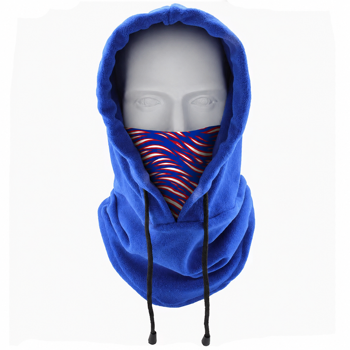 Fleece Drawstring Hooded Gaiter
