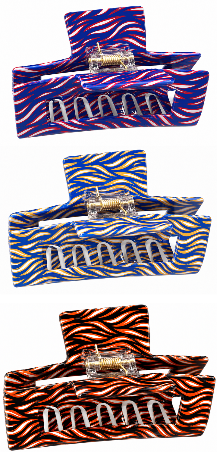 Mafia Stripes 4" Hair Clip