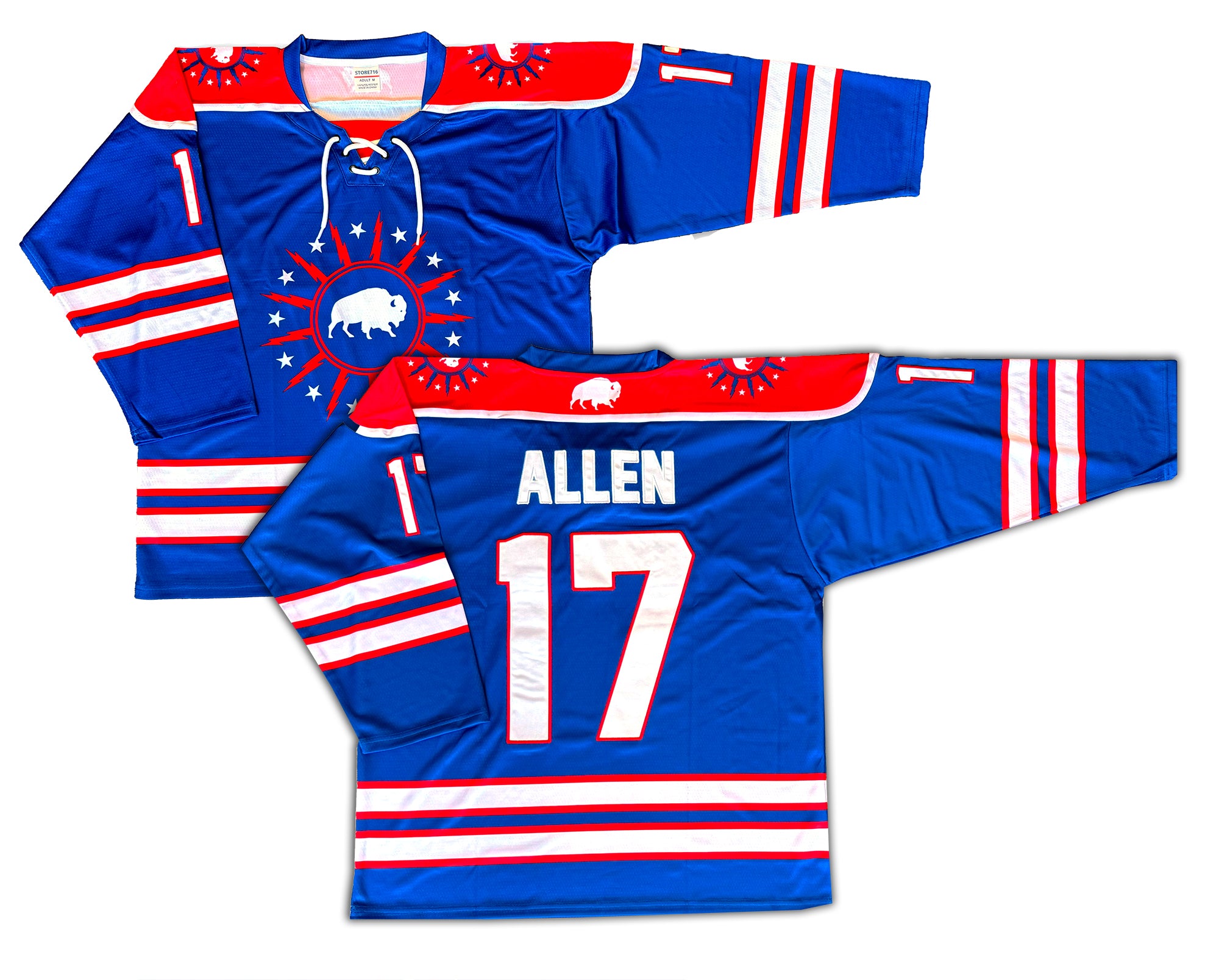 Buffalo Hockey Jersey - Buffalo Bills - Allen 17 – Store716