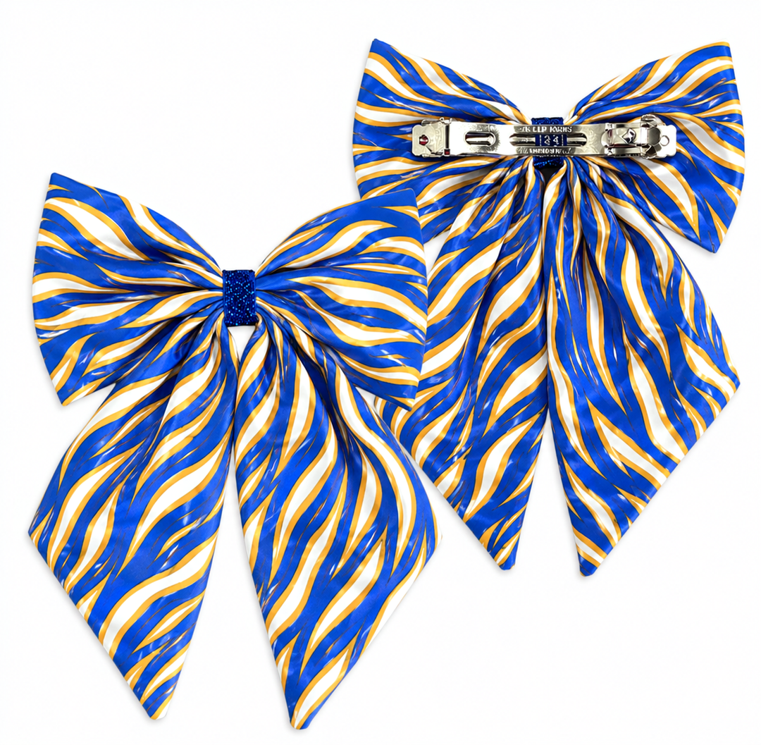 Hockey Stripes Hair Bows