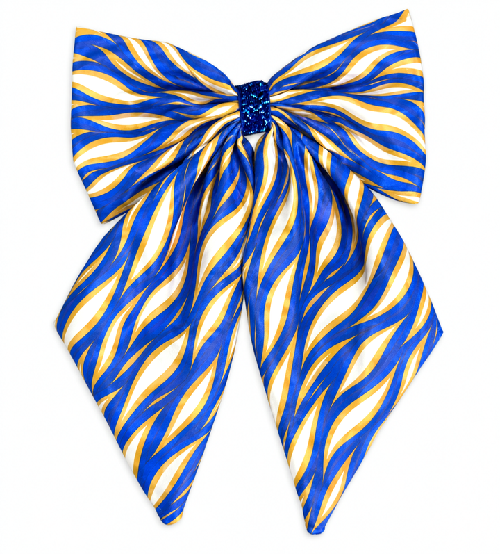 Hockey Stripes Hair Bows
