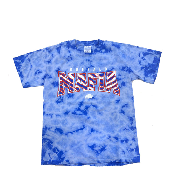 Mafia Crystal Blue Tie Dye -Royal - Youth Kids T shirt