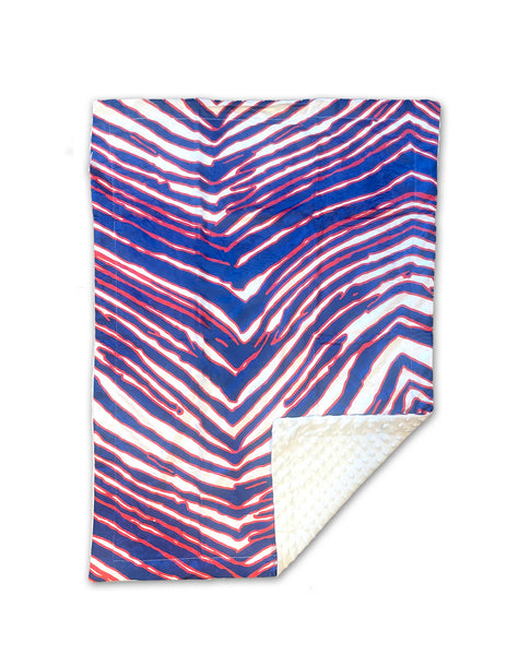 Mafia Stripes - 30" x 40"  Minky Fleece Baby Blanket