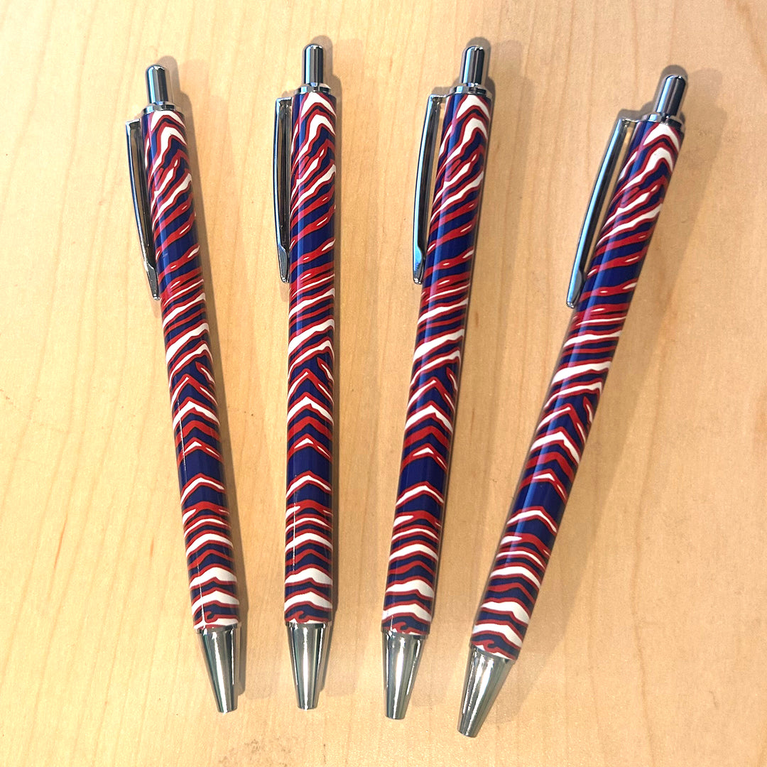 Mafia Stripes 4 Pack Metal Ballpoint Pens