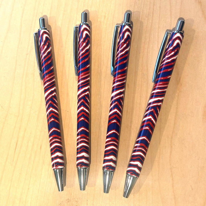 Mafia Stripes 4 Pack Metal Ballpoint Pens