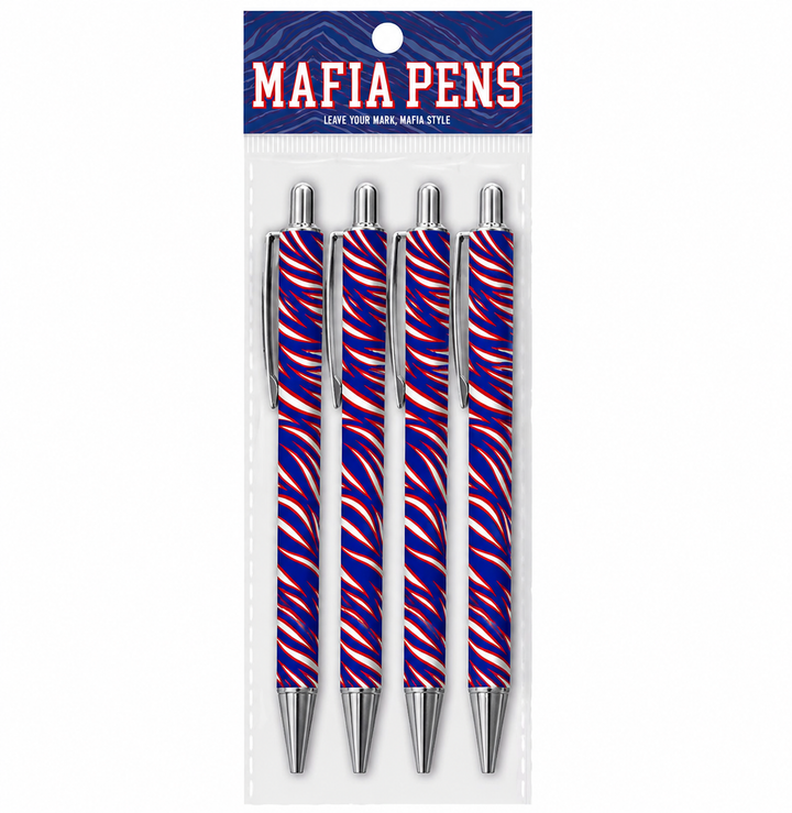 Mafia Stripes 4 Pack Metal Ballpoint Pens