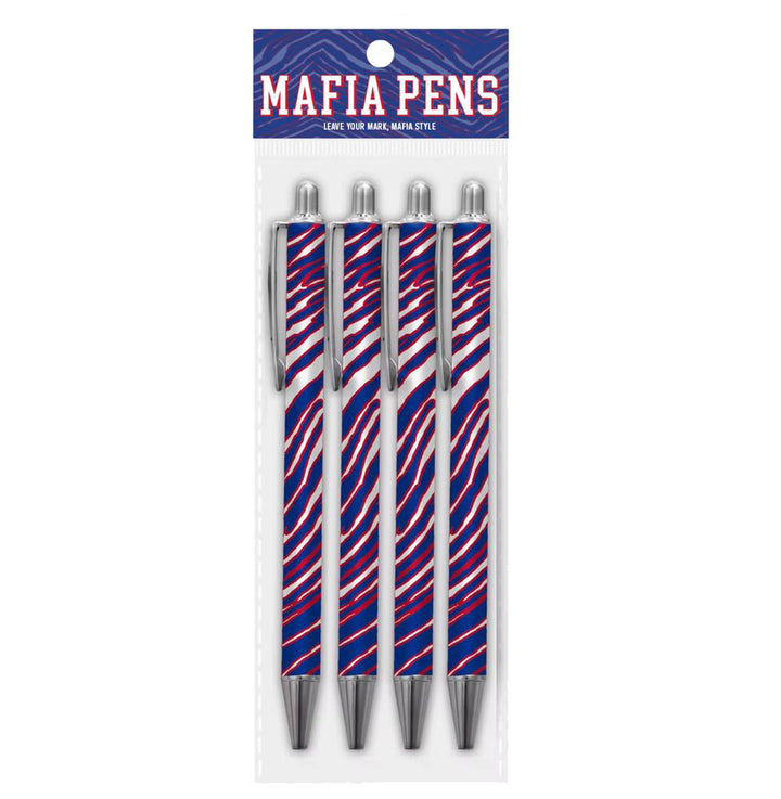Mafia Stripes 4 Pack Metal Ballpoint Pens