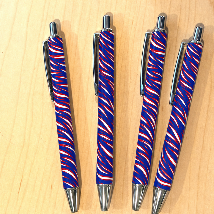 Mafia Stripes 4 Pack Metal Ballpoint Pens