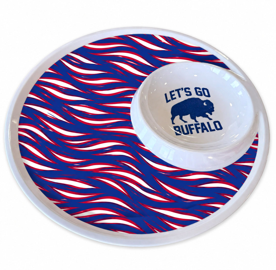 Mafia Stripes Melamine Chip & Dip Platter