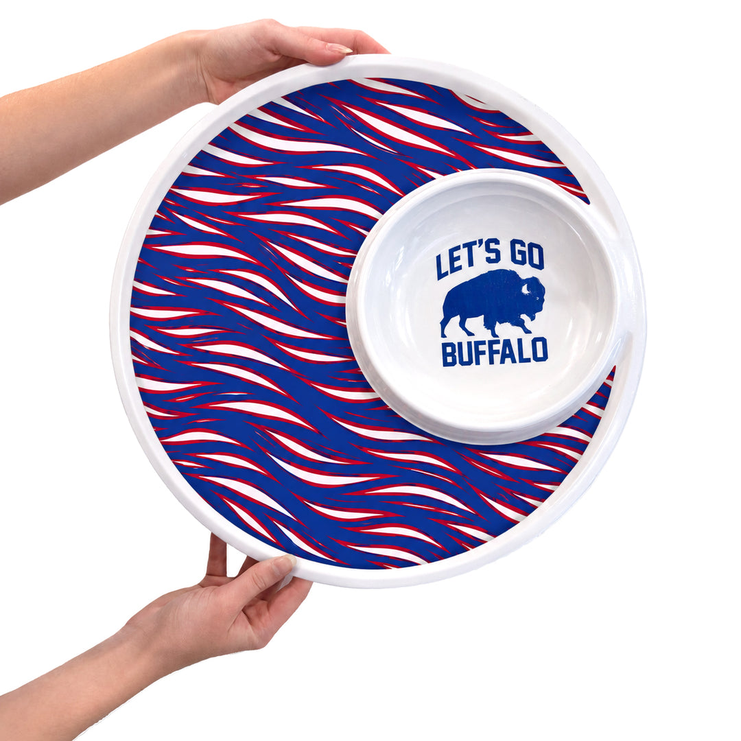 Mafia Stripes Melamine Chip & Dip Platter