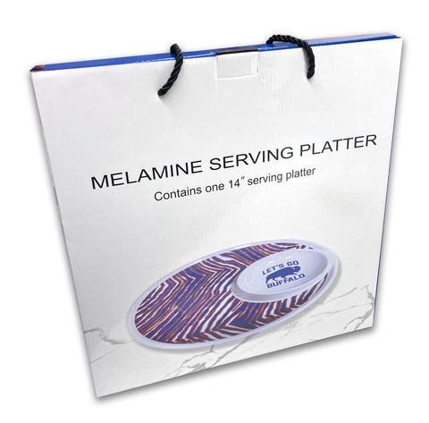NEW - Mafia Stripes 14" Melamine Chip & Dip Platter