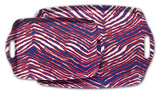 NEW - Mafia Stripes 19" & 14" Melamine Serving Tray Set