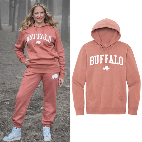 Desert Rose Buffalo - Fleece Hoodie